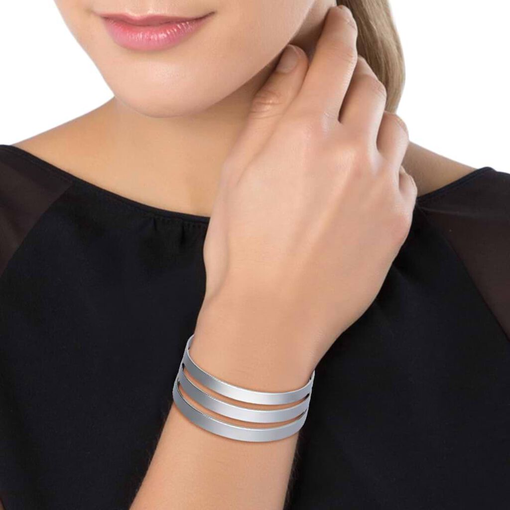 Bracciale bangle rigido acciaio - Bracciali Donna | Stroili