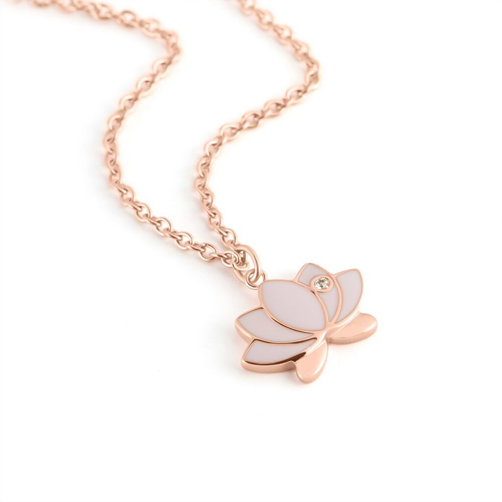 Collana Lady Sweet Acciaio Rosa Cristallo - Collane Donna | Stroili