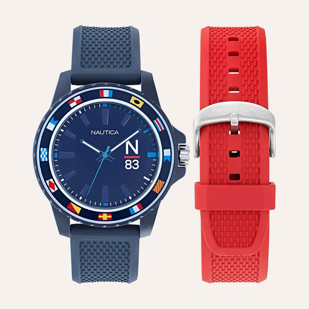 Set Orologio Al Quarzo Nautica Finn World Napfwf307