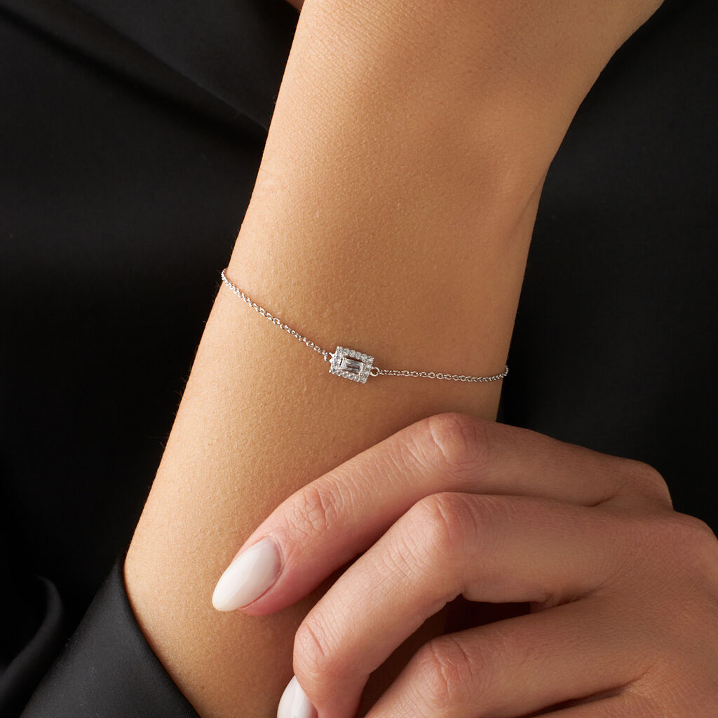 Bracciale Punto Luce Silver Elegance Argento Rodiato Cubic Zirconia - Bracciali Donna | Stroili