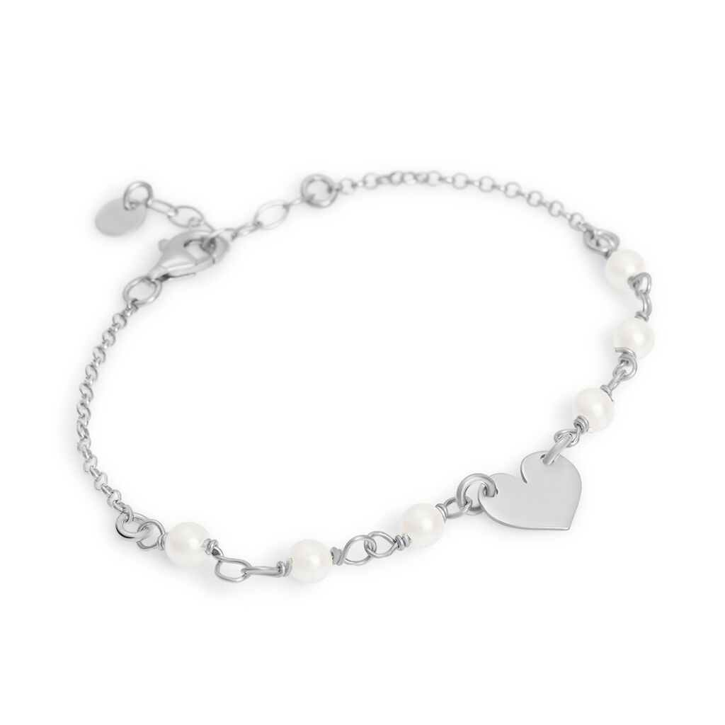 Bracciale Silver Pearls Argento Rodiato Perla sintentica - Bracciali con Incisione Donna | Stroili