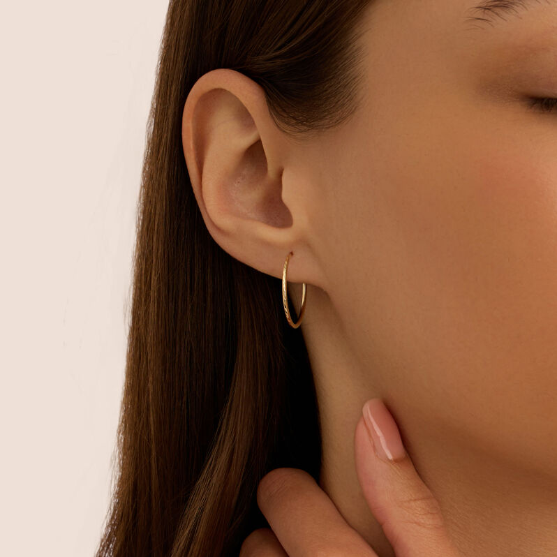 Orecchini A Cerchio Toujours Oro Giallo - Orecchini a Cerchio Donna | Stroili