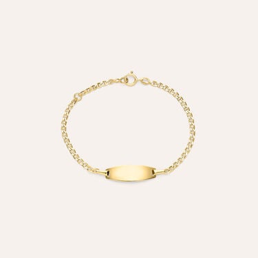 Bracciale Con Targhetta Holy Oro Giallo