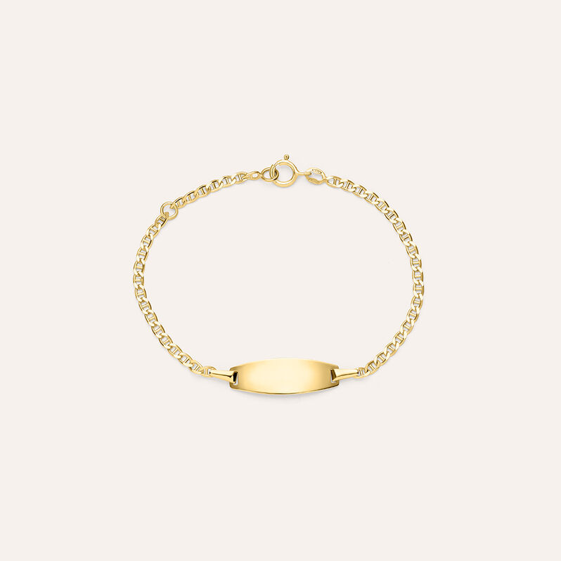 Bracciale Con Targhetta Holy Oro Giallo - Bracciali con Incisione Bambino | Stroili