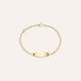 Bracciale Con Targhetta Holy Oro Giallo
