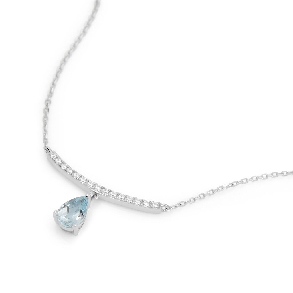 Collana Amélie Oro Bianco Topazio Cubic Zirconia - Collane Donna | Stroili