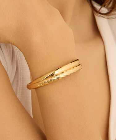 Bangle Silver Collection Argento Dorato