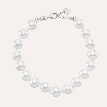 Bracciale Silver Pearls Argento Rodiato Perla sintetica