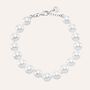 Bracciale Silver Pearls Argento Rodiato Perla sintentica