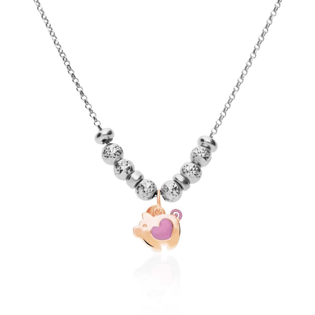 Pendente Love Beats Argento Rosa - Ciondoli Donna | Stroili