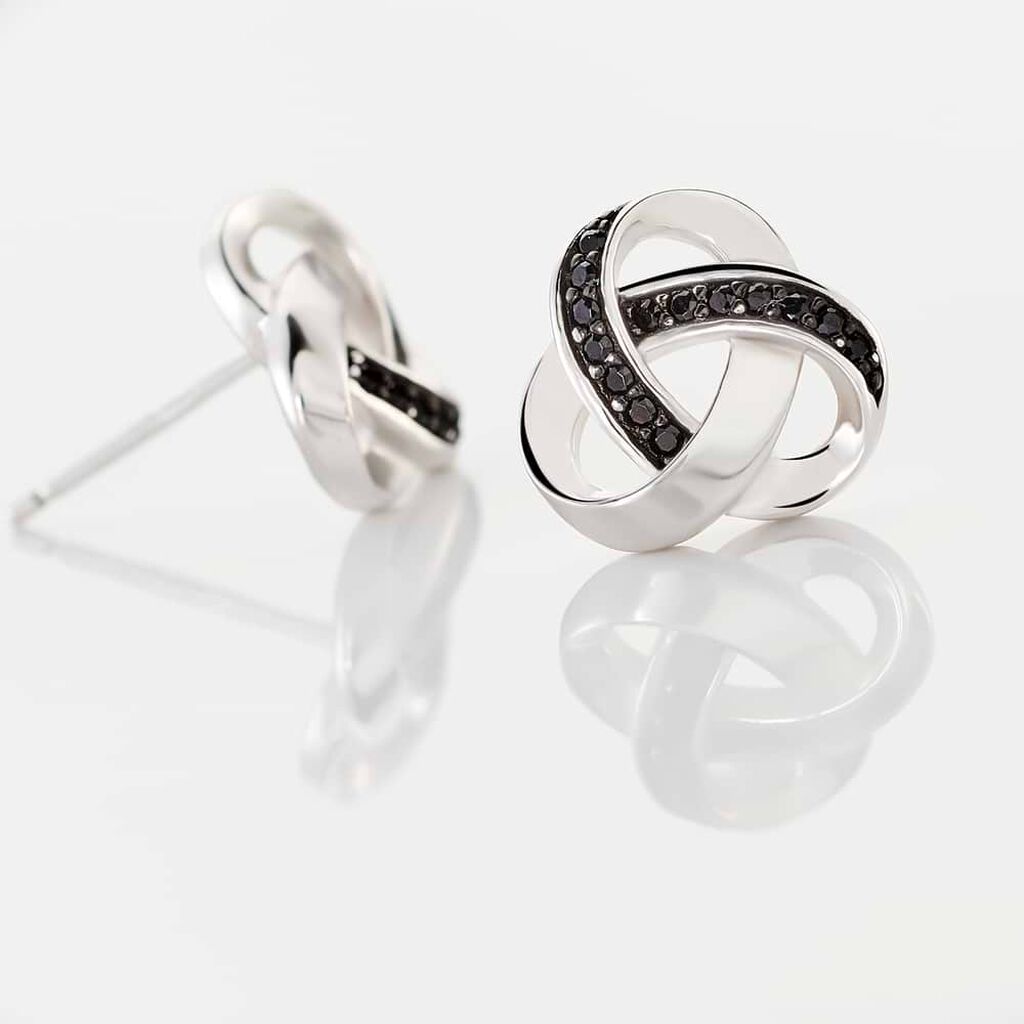 Orecchini Lobo Silver Shine Argento Rodiato Cubic Zirconia - Orecchini a Lobo Donna | Stroili