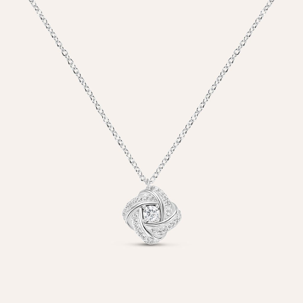 Collana Silver Elegance Argento Rodiato Cubic Zirconia