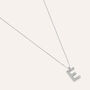 Collana Diamond Letters Oro Bianco Diamante