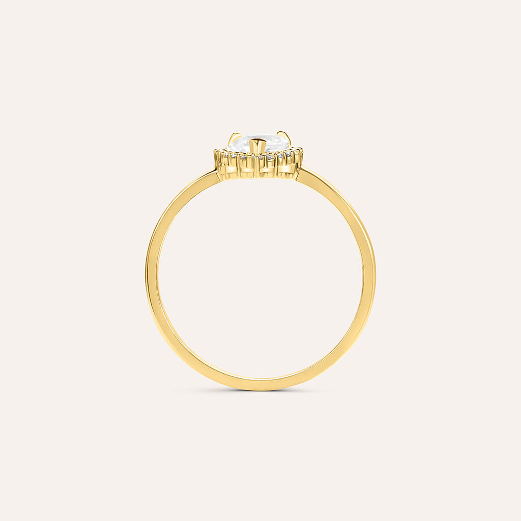 Anello Solitario Claire Oro Giallo Cubic Zirconia - Anelli con Pietre Donna | Stroili