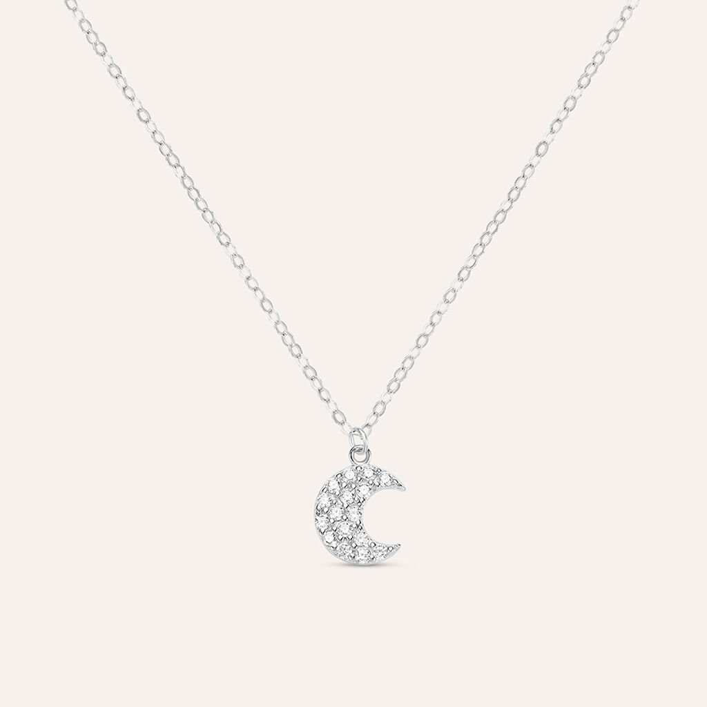 Collana Claire Oro Bianco Cubic Zirconia