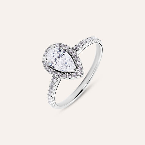 Anello Solitario Silver Elegance Argento Rodiato Cubic Zirconia - Anelli con Pietre Donna | Stroili