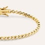 Bracciale Tennis Silver Glow Argento Dorato Cubic Zirconia