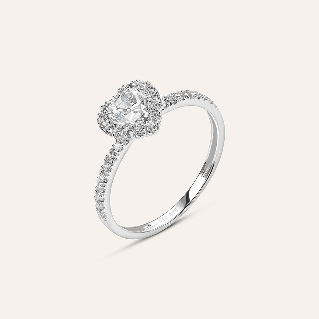 Anello Solitario Claire Oro Bianco Cubic Zirconia - Anelli con Pietre Donna | Stroili