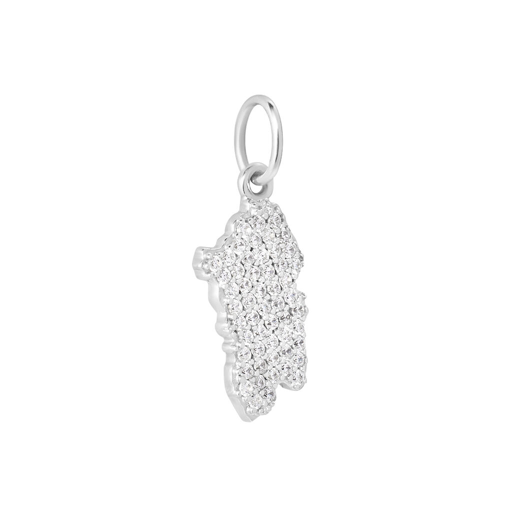 Pendente Saluti&Baci Sardegna Love Beats Argento Rodiato Cubic Zirconia - Ciondoli Donna | Stroili