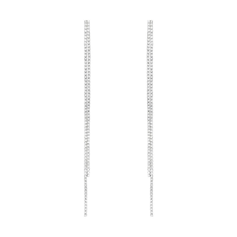 Orecchini Pendenti Tennis Romantic Shine Metallo Cristallo - Orecchini Pendenti Donna | Stroili