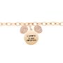 Bracciale Lady Message Acciaio Rosato Disney e Cristalli