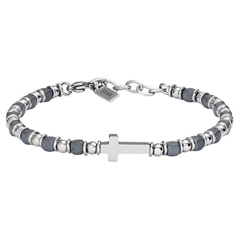 Bracciale Man Code Acciaio Ematite - Bracciali Uomo | Stroili