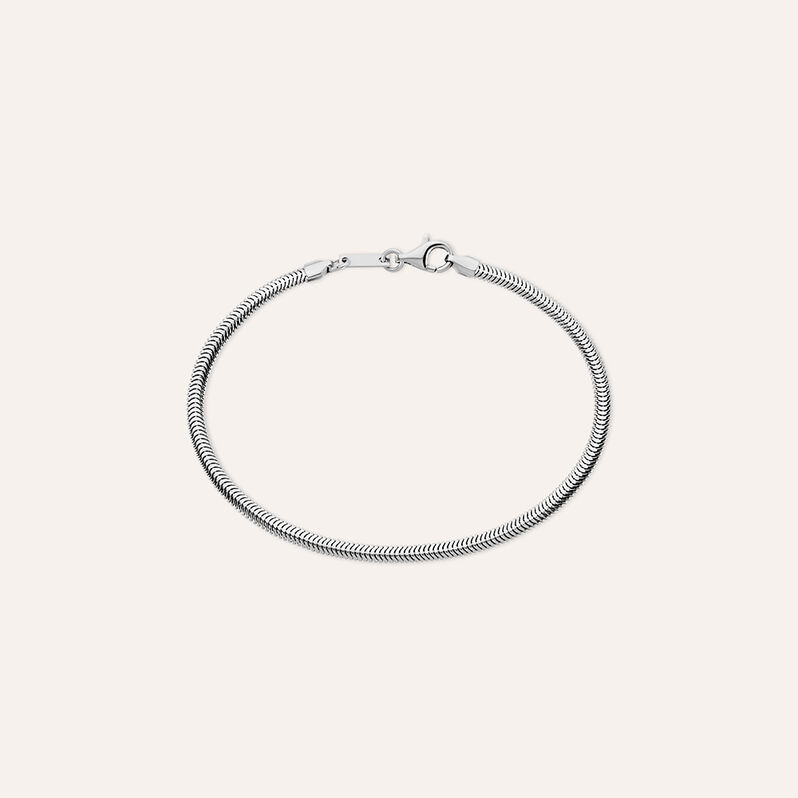 Bracciale Catena Gentleman Argento Rodiato - Bracciali Uomo | Stroili