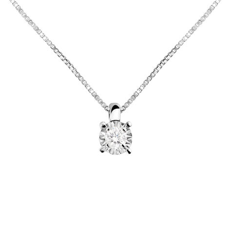 Collana Punto Luce Diamotion Oro Bianco Diamante - Collane Punto Luce Donna | Stroili