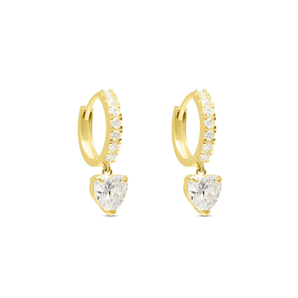 Orecchini A Cerchio Toujours Oro Giallo Cubic Zirconia - Orecchini a Cerchio Donna | Stroili