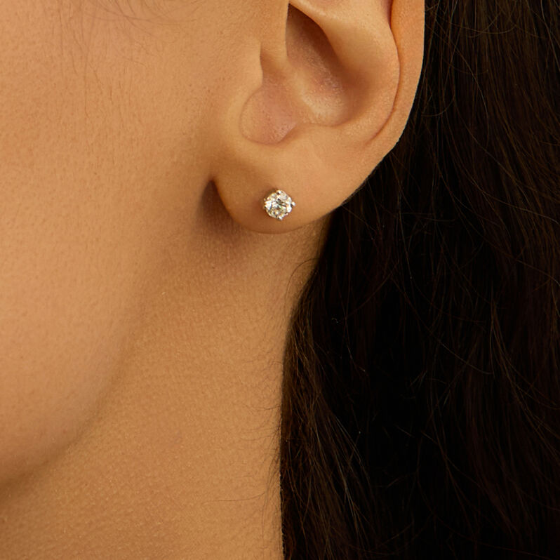 Orecchini Lobo Punto Luce Firmamenti Oro Bianco Diamante - Orecchini a Lobo Donna | Stroili