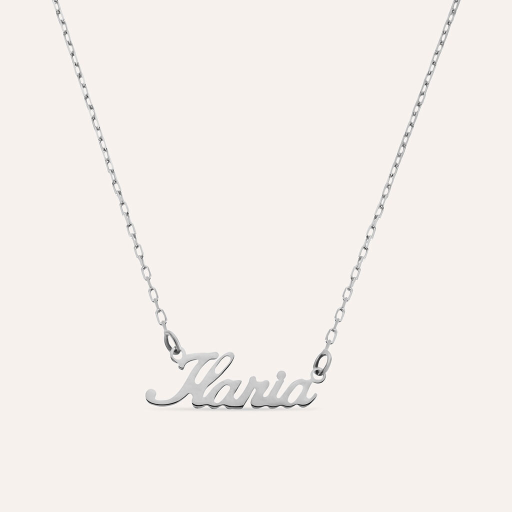 Collana Ilaria Gold Names Oro Bianco