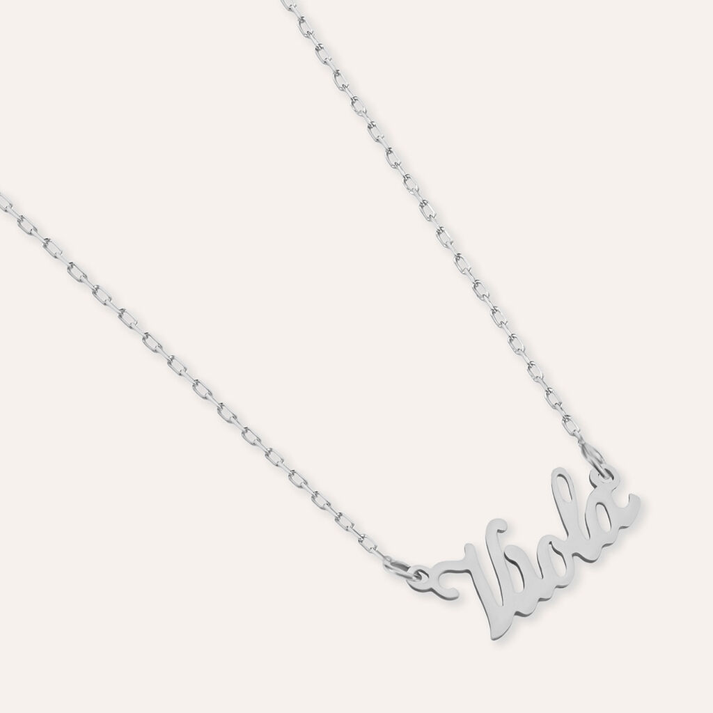 Collana Viola Gold Names Oro Bianco