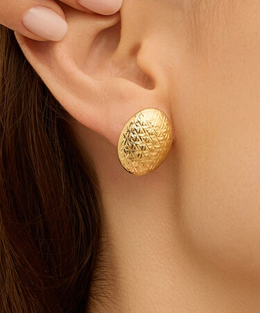 Orecchini Lobo Silver Collection Argento Dorato