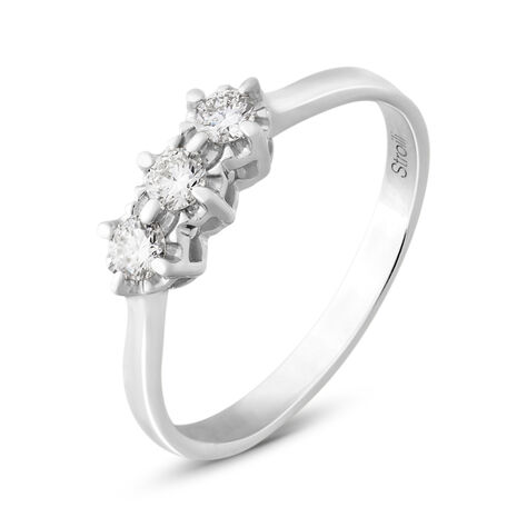 Anello Trilogy Diamazing Oro Bianco Diamante - Anelli con Pietre Donna | Stroili