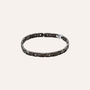 Bracciale Man Code Acciaio Nero Cubic Zirconia