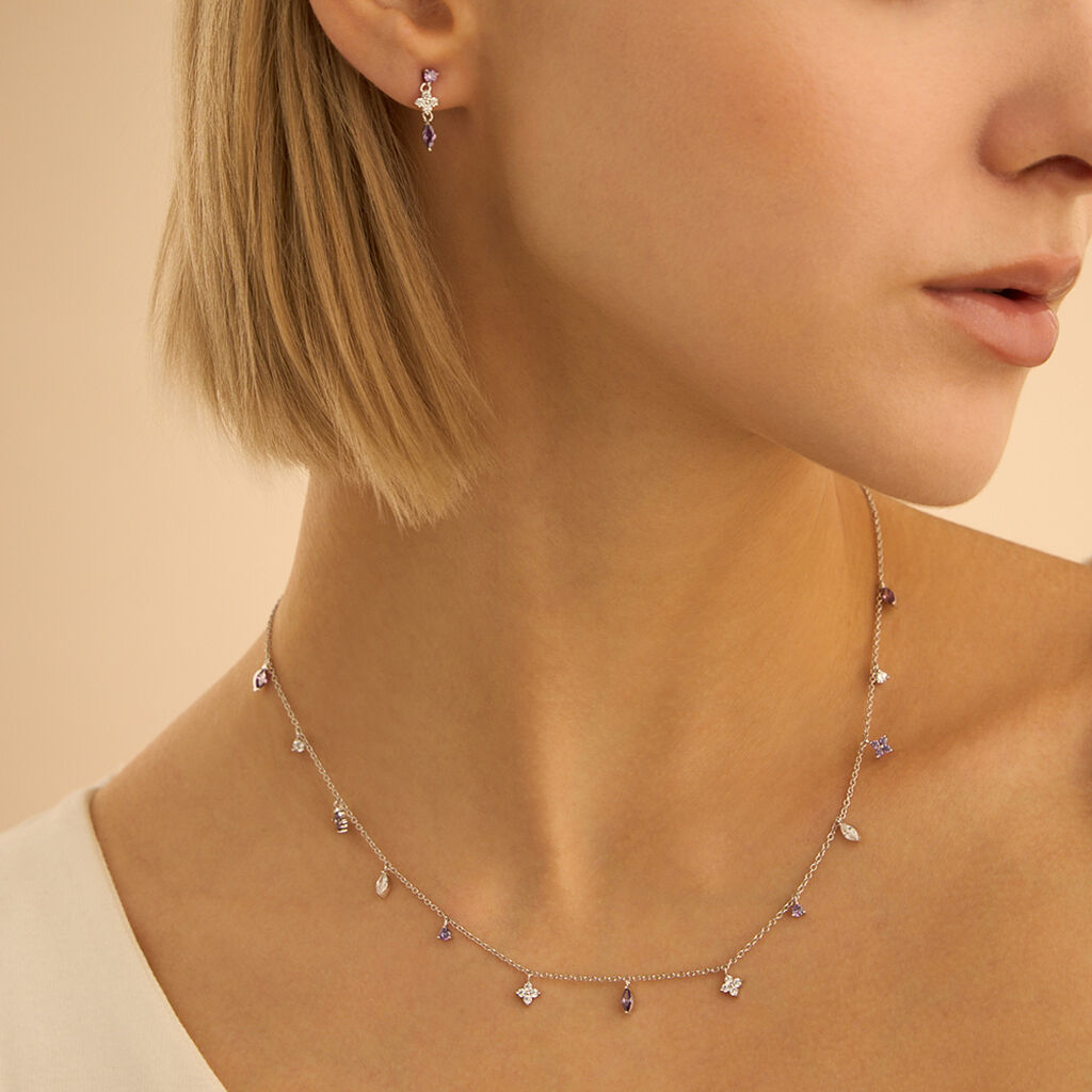 Collana Silver Elegance Argento Rodiato Cubic Zirconia - Collane Donna | Stroili