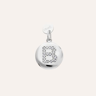 Pendente Love Beats Argento Rodiato Cubic Zirconia