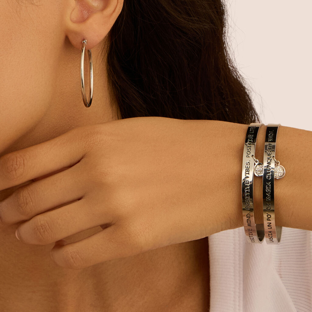 Bangle Sunrise Acciaio Cristallo