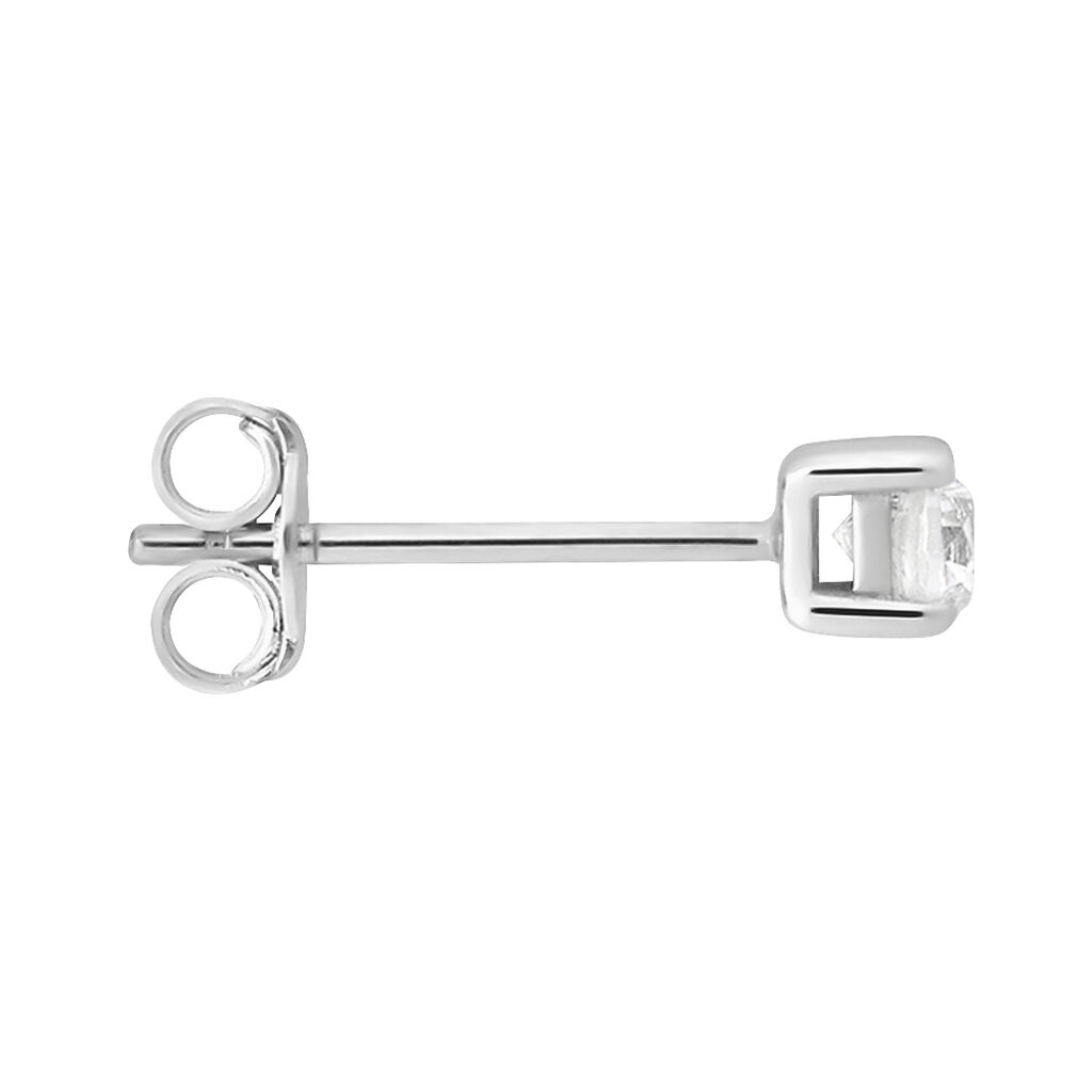 Mono Orecchino Lobo Punto Luce L'homme Or Oro Bianco Cubic Zirconia - Mono Orecchino Uomo | Stroili