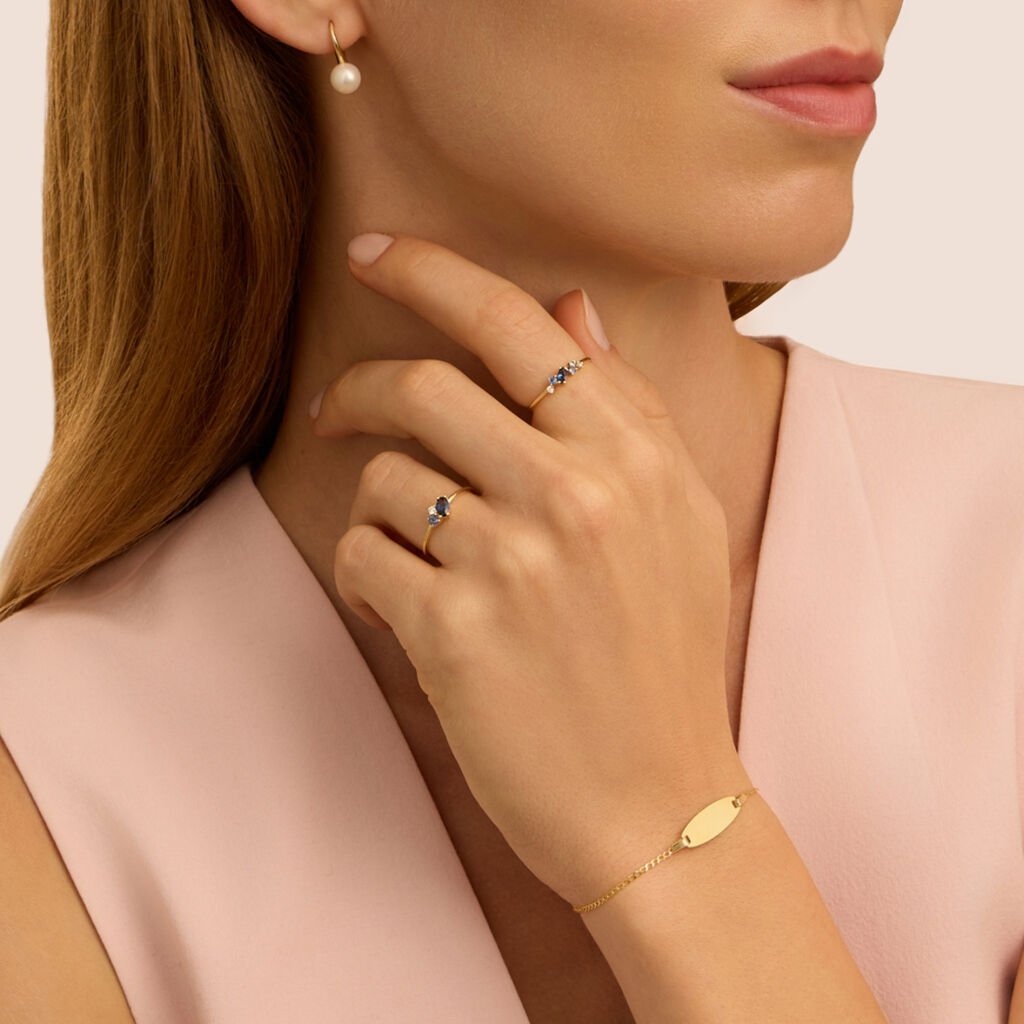 Bracciale Con Targhetta Holy Oro Giallo