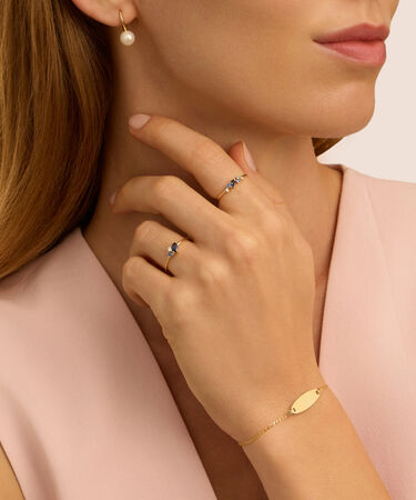 Bracciale Con Targhetta Holy Oro Giallo