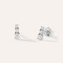 Orecchini Lobo Trilogy Grace Oro Bianco Diamante