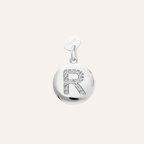 Pendente Love Beats Argento Rodiato Cubic Zirconia - Ciondoli con Incisione Donna | Stroili