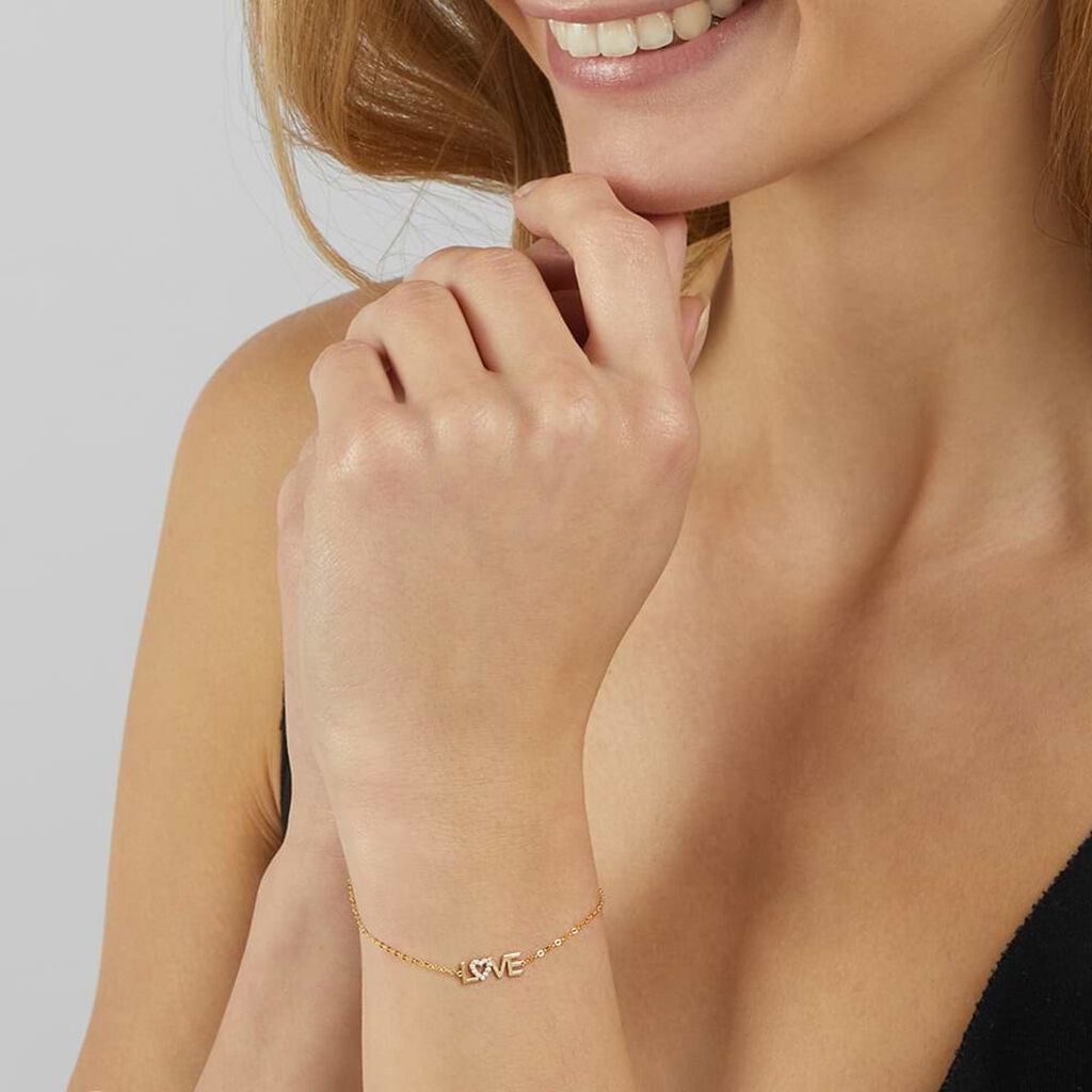 Bracciale Claire Oro Giallo Cubic Zirconia - Bracciali Amicizia Donna | Stroili
