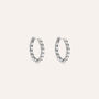 Orecchini A Cerchio Aura Acciaio Cubic Zirconia