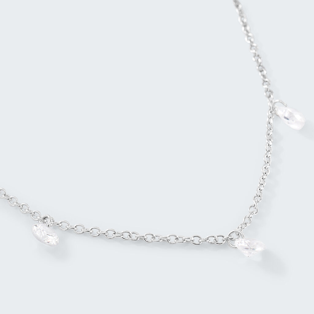 Collana Silver Elegance Argento Rodiato Cubic Zirconia - Collane Donna | Stroili