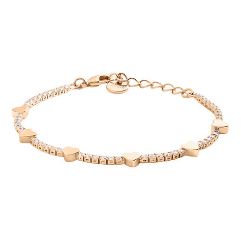 Bracciale Romantic Shine Ottone Rosa Cristallo - Bracciali Love Donna | Stroili