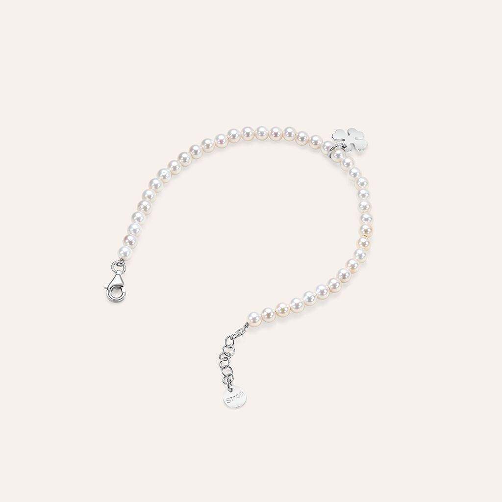 Bracciale Silver Pearls Argento Rodiato Perla sintentica - Bracciali Donna | Stroili