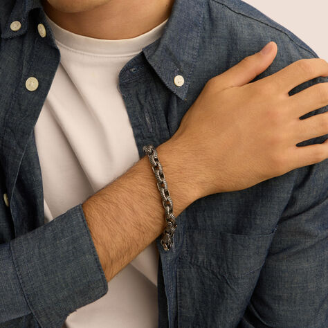Bracciale Catena Man Code Acciaio Bicolore - Bracciali Uomo | Stroili