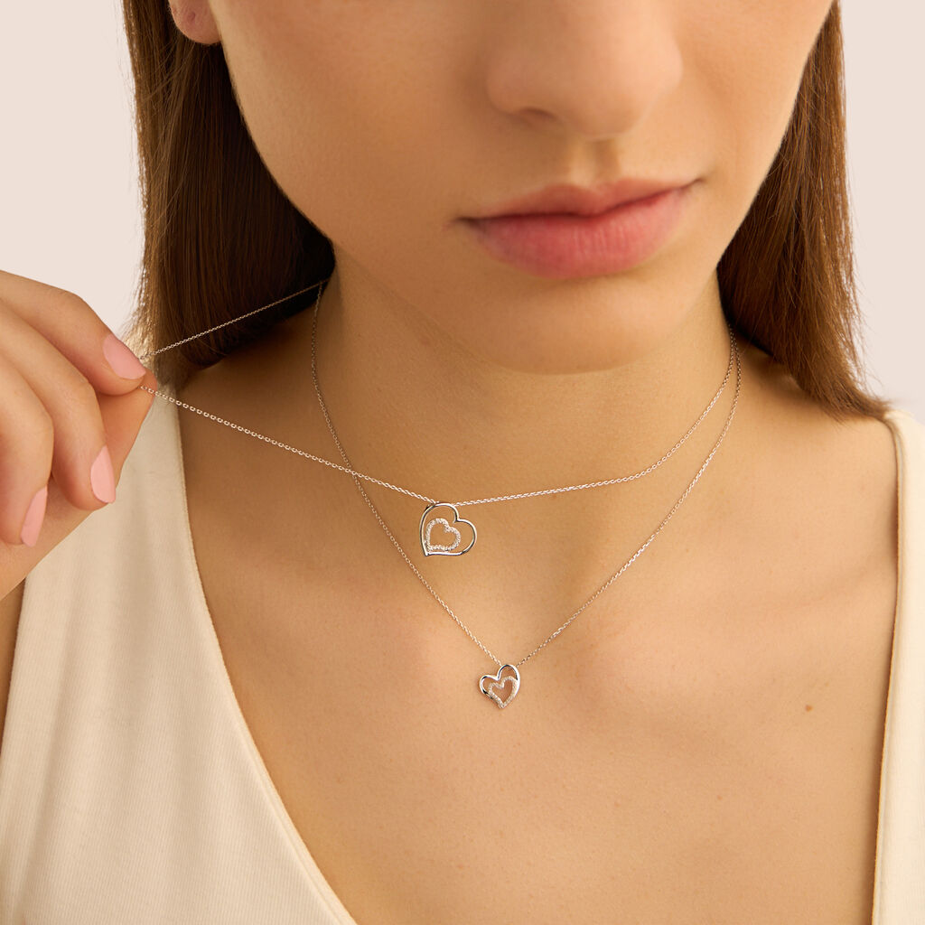 Collana Sophia Oro Bianco Diamante